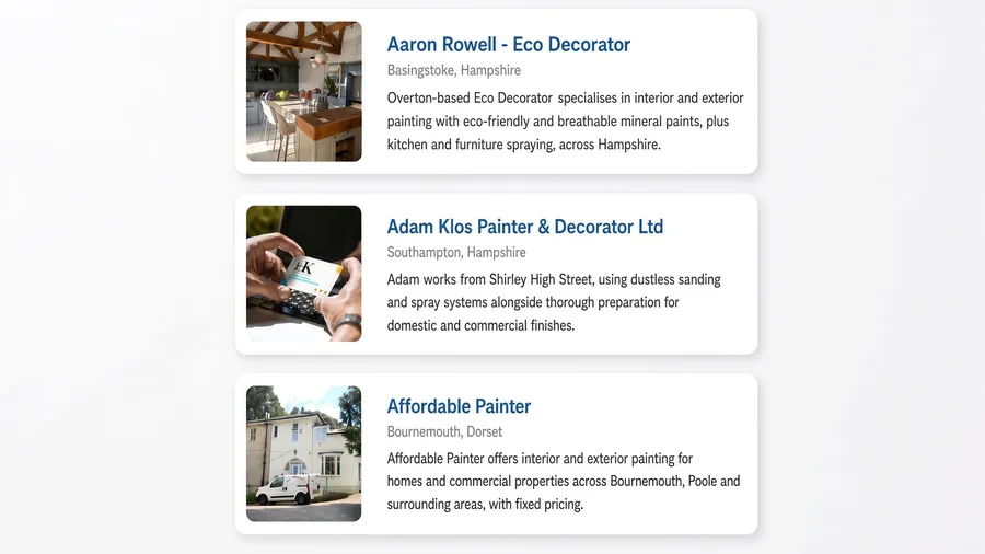 Not Just Another Directory for Painters and Decorators
